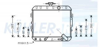 Wasserkhler passend fr Hyundai