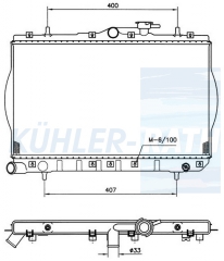 Wasserkhler passend fr Hyundai