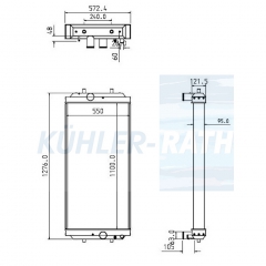 Wasserk�hler passend f�r Cummins/JCB