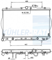 Wasserkhler passend fr Hyundai