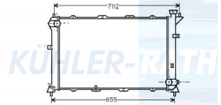 Wasserkhler passend fr Hyundai