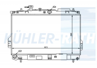 Wasserkhler passend fr Hyundai