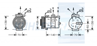 Kompressor passend fr Opel