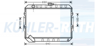 Wasserkhler passend fr Hyundai/Mitsubishi