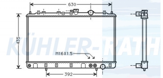 Wasserkhler passend fr Hyundai