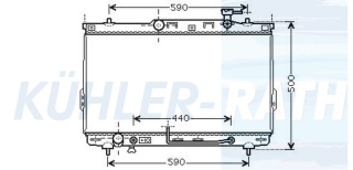 Wasserkhler passend fr Hyundai