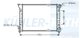 Wasserk�hler passend f�r VW
