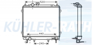 Wasserkhler passend fr Hyundai