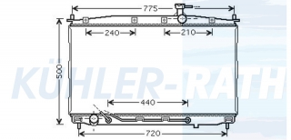 Wasserkhler passend fr Hyundai