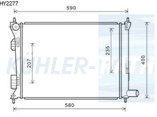 Wasserkhler passend fr Hyundai/Kia