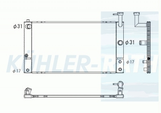 Wasserkhler passend fr Toyota