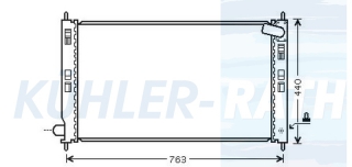 Wasserkhler passend fr Citron/Peugeot/Mitsubishi