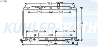 Wasserkhler passend fr Hyundai