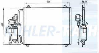 Kondensator passend fr Renault