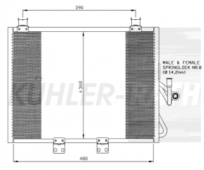 Kondensator passend fr AMC/Jeep