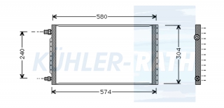 Kondensator passend fr Universal/Diavia/Audi