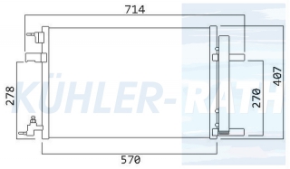 Kondensator passend fr Chevrolet/Daewoo/Opel