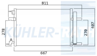 Kondensator passend fr Opel/Chevrolet