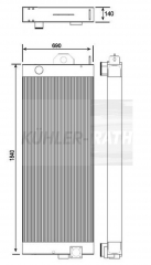 Wasserkhler passend fr O&K/Terex