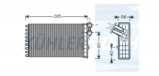 Heizkhler passend fr Citron/Peugeot