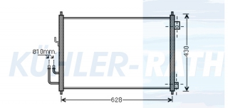 Kondensator passend fr Nissan