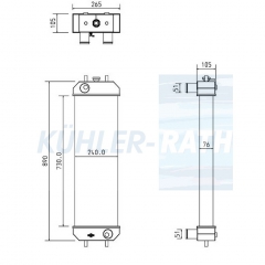 Wasserkhler passend fr Case