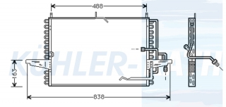 Kondensator passend fr Ford