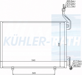 Kondensator passend fr Ford