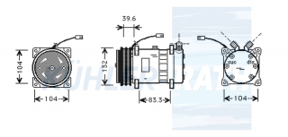 Kompressor passend fr Fiat/Lancia