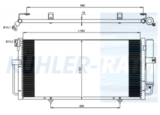 Kondensator passend fr Subaru