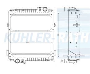 Wasserkhler passend fr Massey Ferguson