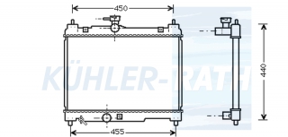 Wasserkhler passend fr Toyota