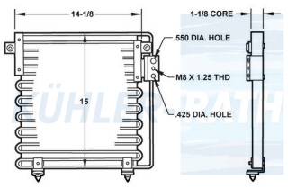 Kondensator passend fr Chrysler/Dodge