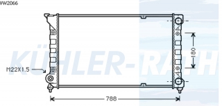 Wasserkhler passend fr VW