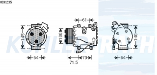 Kompressor passend fr Honda