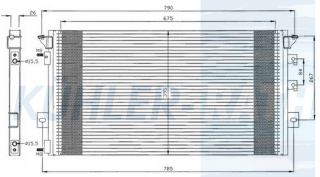 Kondensator passend fr Chrysler/Dodge