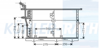 Kondensator passend fr Mercedes-Benz