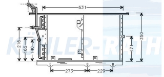 Kondensator passend fr Mercedes-Benz