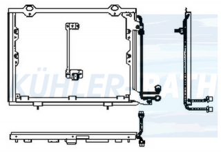 Kondensator passend fr Mercedes-Benz