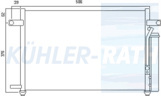 Kondensator passend fr Chevrolet/Daewoo