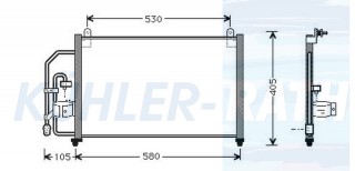 Kondensator passend fr Chevrolet/Daewoo