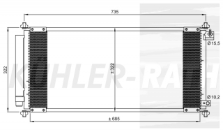 Kondensator passend fr Honda