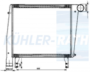 Ladeluftkhler passend fr MAN