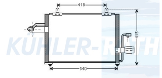 Kondensator passend fr Chevrolet/Daewoo