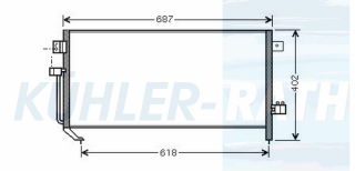 Kondensator passend fr Subaru