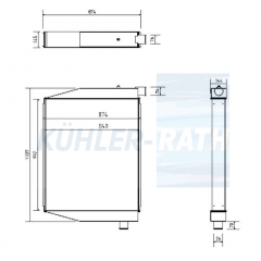 Wasserkhler passend fr Caterpillar