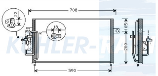 Kondensator passend fr Hyundai