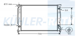 Wasserk�hler passend f�r VW/Audi