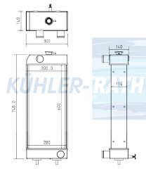 Wasserkhler passend fr Caterpillar