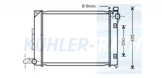 Wasserkhler passend fr Land Rover